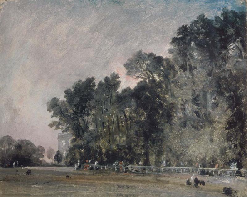 John Constable Landscape study:Scene in a park